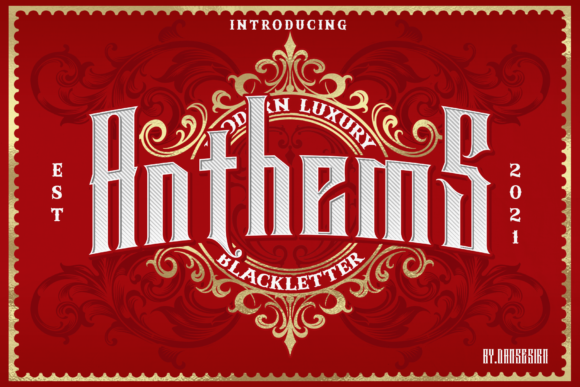 Anthems: A Blackletter Font for Bold, Distinctive Branding