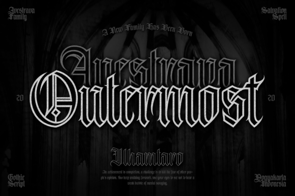 Avestrava Outermost: Command Attention with Bold Blackletter