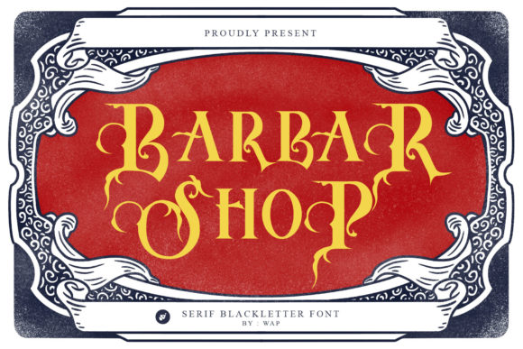 Barbar Shop: A Blackletter Font for Bold, Unforgettable Branding