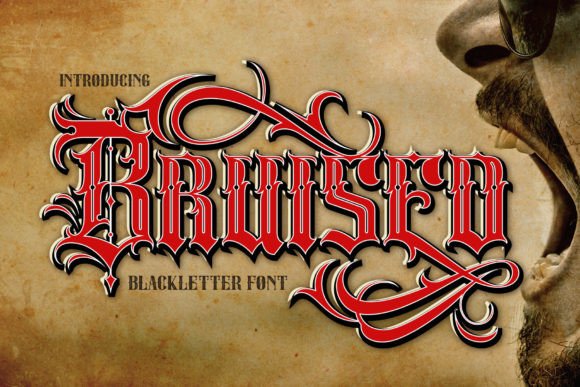 Bruised: A Bold Blackletter for Modern Branding