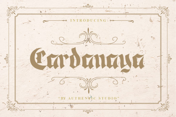 Cardanaya: Mastering the Art of Distinct Blackletter Typography