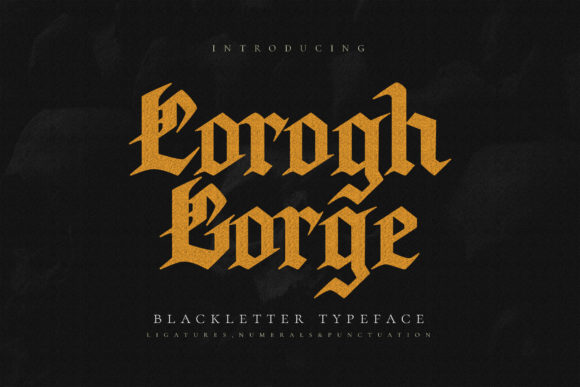 Corogh Gorge: Mastering the Gothic Display Typeface