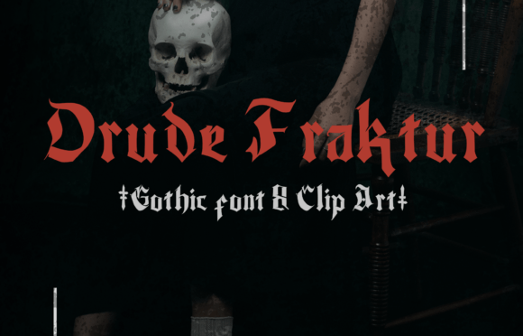 Drude Fraktur: A Bold Gothic Typeface for Modern Design