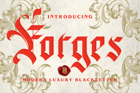 Forges: A Modern Blackletter Font for Bold Branding