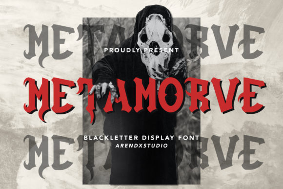 Metamorve: A Gothic Typeface for Bold, Moody Designs