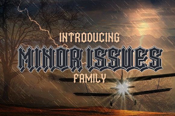 Minor Issues: The Gothic Blackletter Font with a Modern Edge