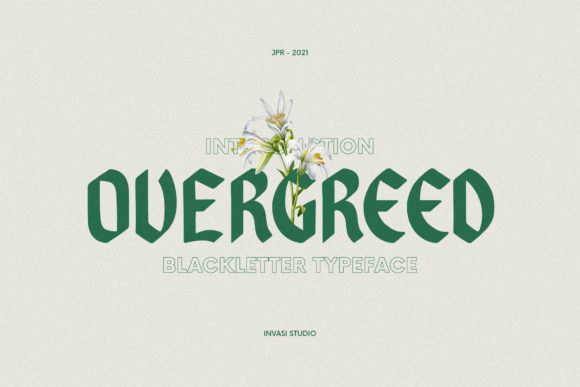Overgreed: The Blackletter Font for Bold Branding