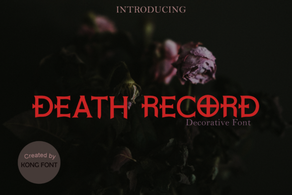 Unleash Dark Elegance: The Death Record Typeface