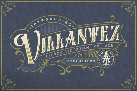 Villantez: The Stencil-Infused Blackletter for Modern Edge